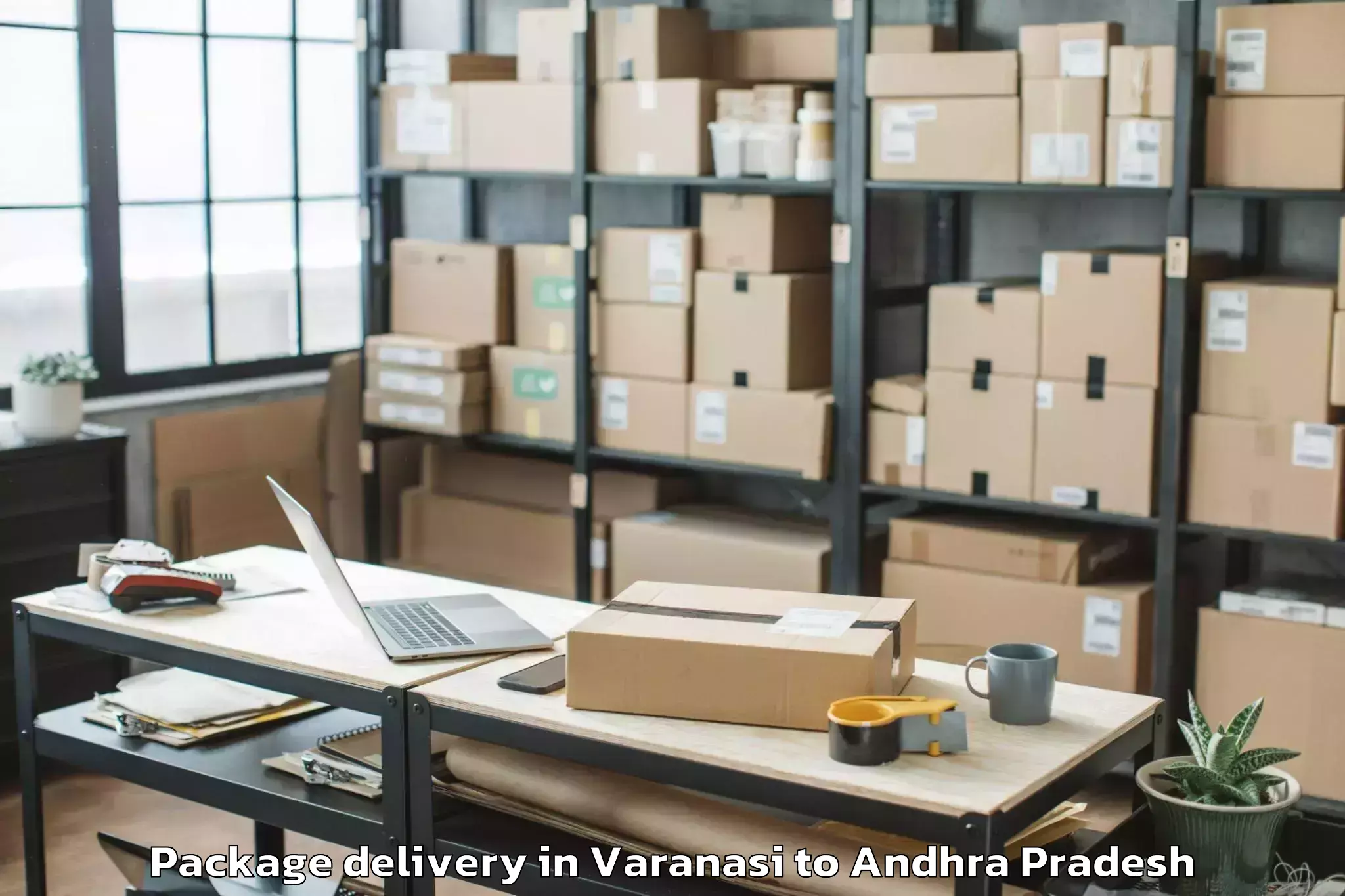 Top Varanasi to Pendurthi Package Delivery Available